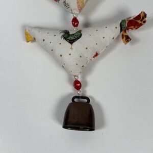 Handmade Prosperity 7 Chicken Hen Garland With Bell Beads A